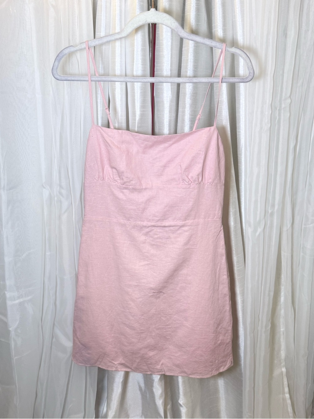 Sunday Best Pale Pink Spaghetti-Strap Slip Dress
